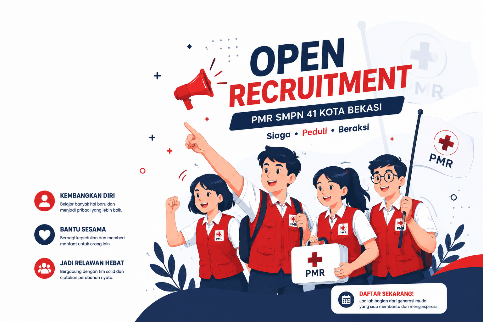 Open recruitment PMR SMPN 41 Kota Bekasi