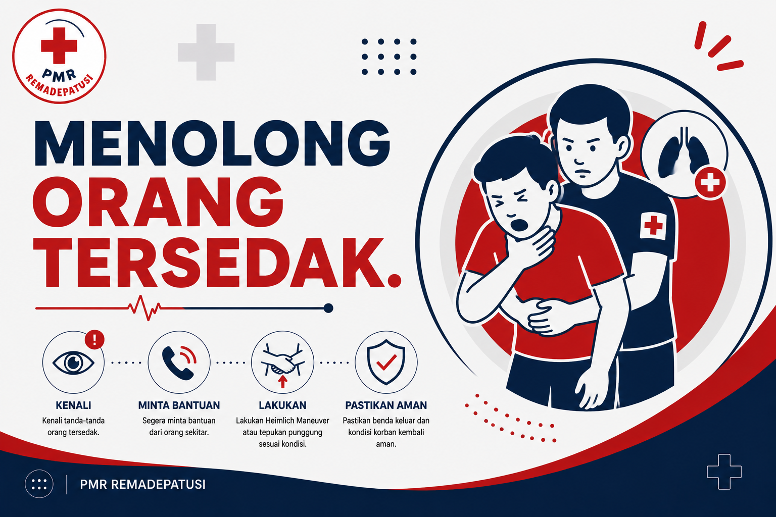 Ilustrasi Cara Menolong Orang Tersedak